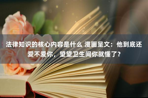 法律知识的核心内容是什么 漫画呈文：他到底还爱不爱你，望望卫生间你就懂了？