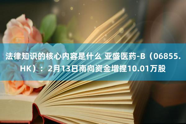 法律知识的核心内容是什么 亚盛医药-B（06855.HK）：2月13日南向资金增捏10.01万股